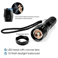 Rangwell Plastic LED Torch Flashlight, Black, Pack of 1-thumb3