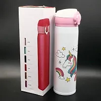 Rangwell 350 ml Premium Quality Stainless Steel Unicorn Water Bottle for Kids-thumb2