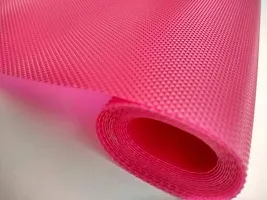 Rangwell Multipurpose Textured Anti-Slip Eva Mat for Fridge, Bathroom, Kitchen, Drawer, Shelf Liner (Pink, 45x500)-thumb1