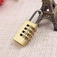 DOCOSS Polished Brass Luggage Locks (Gold_S3_4_DIGIT_BRASS_Number_LOCK) Set of 3-thumb4