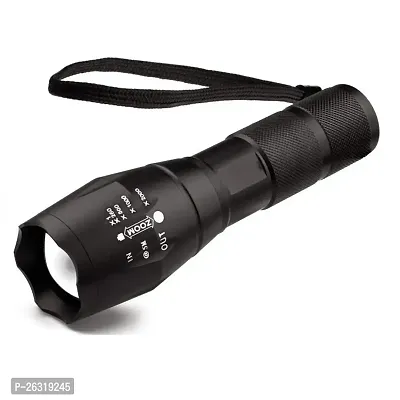 Rangwell Plastic LED Torch Flashlight, Black, Pack of 1