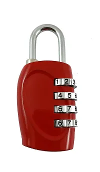 Docoss Stainless Steel 4-Digit Combination Padlock Set (Multicolor, Pack of 2)-thumb3