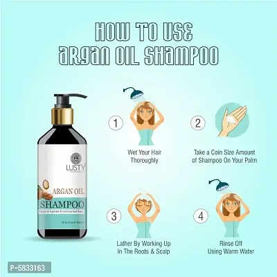 LUSTY A BEAUTY SENSE Argan Oil Hair Shampoo 300ml-thumb4