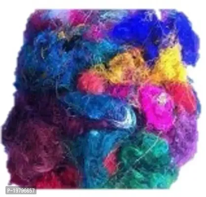 Coloured Silk Yarn Fiber - 500 Grams Mix Colours