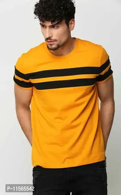 Reliable Multicoloured Cotton Printed Round Neck Tees For Men Pack Of 1-thumb0