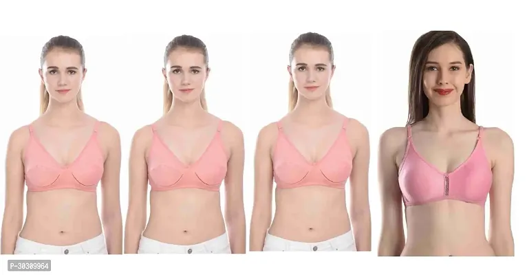 Womens Bra Best Selling, Regular Bra, Daily Use Pack of 4