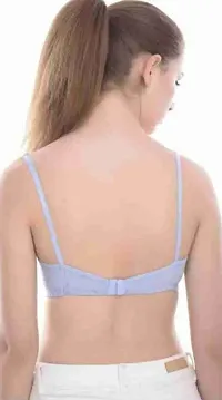 Comfy Cotton Blend Solid Non Padded Bra-thumb1