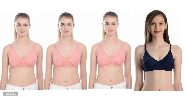 Womens Bra Best Selling, Regular Bra, Daily Use Pack of 4-thumb0