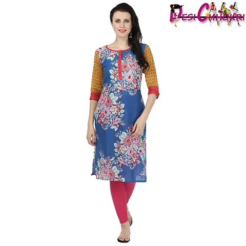 DESI CHHOKRI Round Neck Kurti