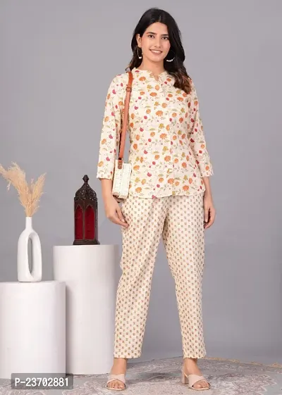 Fancy Rayon Printed Kurta Co-ord Set-thumb0