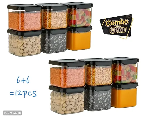 Air Tight Plastic Storage Containers For Kitchen Set Of 12