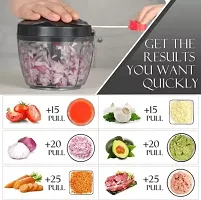 Kitchen Plastic  Limited Handy Chopper Big Size Vegetable  Fruit Chopper  (1 chopper)-thumb3