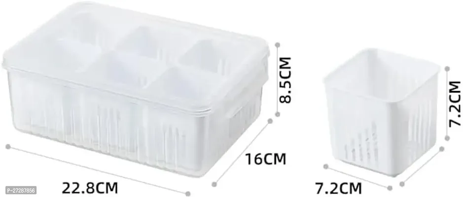 Multipurpose Fridge Storage Containers 5 In 1 For Kitchen (Pack Of 01)-thumb4