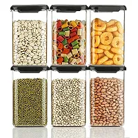 Air Tight Plastic Storage Containers For Kitchen Set Of 6-thumb2