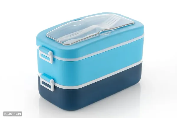 Trendy Bento Lunch Box with Spoon and Fork  --thumb0