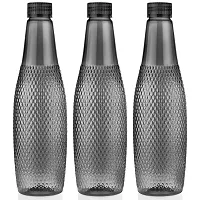 1000  Water Bottles -  1 Litre Each, Set of 3, Black-thumb2