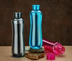 TRENDY 1000ML Water Bottles, 1 Litre Each, Set of 3, Multicolour | BPA Free | Leak Proof | Office Bottle | Gym Bottle | Home | Kitchen | Travel Bottle | Hiking | Treking Bottle | Reusable Bottle-thumb1