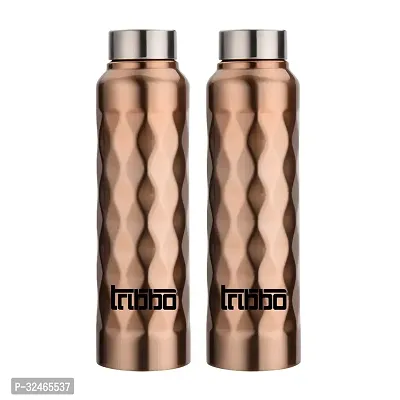 Classy Stainless Steel Water Bottle 1000 ml, Pack of 2-thumb0