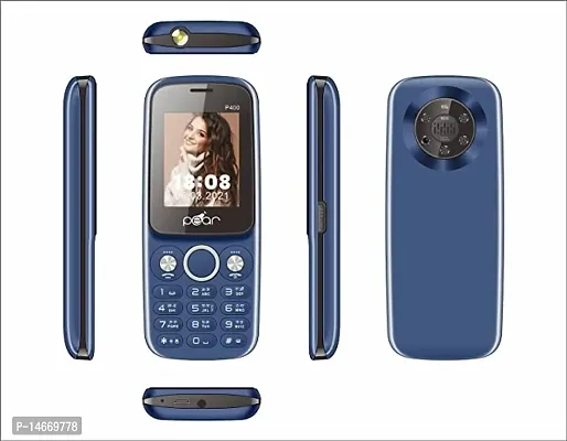 MTR PEAR P400 (Blue) Phone with 1.8 INCH Display,3000 MAH Battery,Contains Many Indian Language,Basic Keypad Phone-thumb0