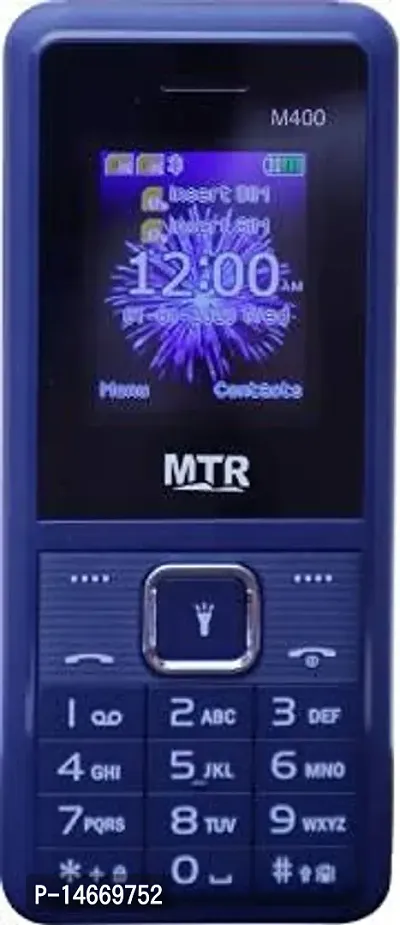 MTR M400 Dual SIM, Full Multimedia, Bright Torch, 2.4 INCH Display, 3000 MAH Battery,Big Sound and Display Mobile Phone (Purple, Black)-thumb0