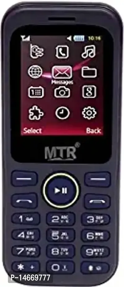 MTR MT-313 Dual SIM Mobile Phone with 1.8 INCH Screen, 800 MAH Powerful Battery and Loud Sound (Black)-thumb0