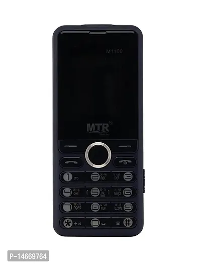 MTR M1100 32 MB RAM  32 MB ROM Dual SIM, Full Multimedia, Bright Torch, Auto Call Record, Mobile 4.5 cm (1.77 inch) Display 0.3MP Rear Camera 3000 mAh Battery (Blue, Black)-thumb0