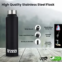 Classy Stainless Steel Water Bottle 1000 ml, Pack of 1-thumb3