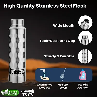 Classy Stainless Steel Water Bottle 1000 ml, Pack of 1-thumb2