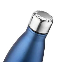 TRIBBO Stainless Steel Water Bottle 1 litre, Water Bottles For Fridge, School,Gym,Home,office,Boys, Girls, Kids, Leak Proof(BLUE,STEEL CAP, PACK OF 2, 1000 ML Model-Cola)-thumb4