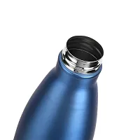 TRIBBO Stainless Steel Water Bottle 1 litre, Water Bottles For Fridge, School,Gym,Home,office,Boys, Girls, Kids, Leak Proof(BLUE,STEEL CAP, PACK OF 2, 1000 ML Model-Cola)-thumb2