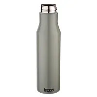 TRIBBO Stainless Steel Water Bottle 1 litre, Water Bottles For Fridge, School,Gym,Home,office,Boys, Girls, Kids, Leak Proof(GREY,1000 ML,SIPPER CAP, SET OF 1, Model-Diana)-thumb2