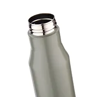 TRIBBO Stainless Steel Water Bottle 1 litre, Water Bottles For Fridge, School,Gym,Home,office,Boys, Girls, Kids, Leak Proof(GREY,1000 ML,SIPPER CAP, SET OF 1, Model-Diana)-thumb3