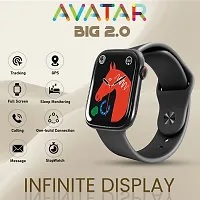 MTR Avatar Big 2.0-2.0 (4.5 cm) AMOLED Display (1000 Nits Brightness), Bluetooth Calling Smart Watch, 100+ Sports Modes, Health Rate, SpO2  Sleep Monitoring, Upto 7 Days Battery Life (Silver)-thumb4