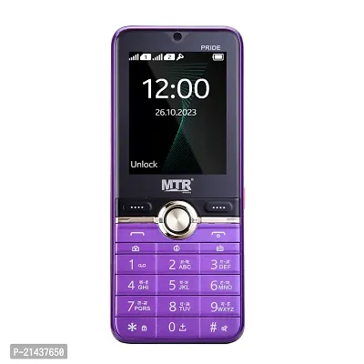 MTR Pride 32 MB RAM | 32 MB ROM 6.1 cm (2.4 inch) Display 0.8MP Rear Camera 3000 mAh Battery Pride(Purple)-thumb0