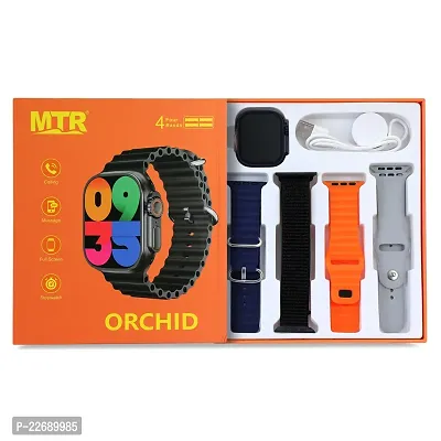 MTR ORCHID Big 2.0-2.0 (4.5 cm) AMOLED Display (1000 Nits Brightness), Bluetooth Calling Smart Watch, 100+ Sports Modes, Health Rate, SpO2  Sleep Monitoring, Upto 7 Days Battery Life (MULTICOLOUR)-thumb3