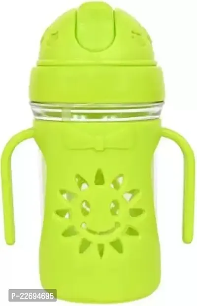 TRIBBO Spill-Proof Baby Sipper Cup 400ml With Soft Straw Water Bottle for Drinking(PACK OF 2,MULTICOLOUR)-thumb4