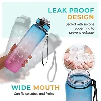 TRIBBO Unbreakable Water Bottle 1 L with Motivational Time Marker, Leakproof Durable BPA Free Non-Toxic Water bottle for office,Water bottle for gym (MULTICOLOUR)-thumb2