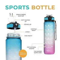 TRIBBO Unbreakable Water Bottle 1 L with Motivational Time Marker, Leakproof Durable BPA Free Non-Toxic Water bottle for office,Water bottle for gym (MULTICOLOUR)-thumb4