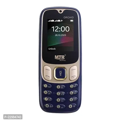 MTR Orchid(Dark Blue) Phone with 1.77 INCH Display,1100 MAH Battery,Contains Many Indian Language,Vibration-thumb0