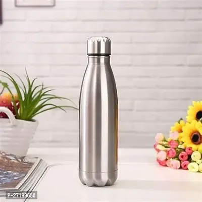 TRIBBO Stainless Steel Double Walled Vacuum Flask/Water Bottle, 24 Hours Hot and Cold, 500 ml, Multicolor (Steel,500 ML)-thumb3