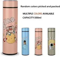 Spiderman Super Heroes LED Temperature Stainless Steel Double Wall Vacuum Insulated Bottle for Hot  Cold Drinks,Spider Man Bottle Travel Thermos Flask for Boys School-thumb2