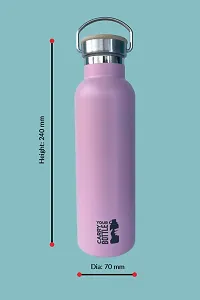 TRIBBO Stainless Steel Water Bottle - Insulated, Indestructible(MULTICOLOR)-thumb3