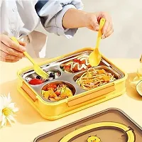 TRIBBO  Lunch Box Thermal Stainless Steel Insulation Box Tableware Set Portable Lunch Containers for Kid Adult Student Children Keep Food Lunch Box for School Office (Ben Duck Lunch Box)-thumb1