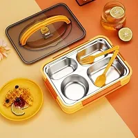 TRIBBO  Lunch Box Thermal Stainless Steel Insulation Box Tableware Set Portable Lunch Containers for Kid Adult Student Children Keep Food Lunch Box for School Office (Ben Duck Lunch Box)-thumb2