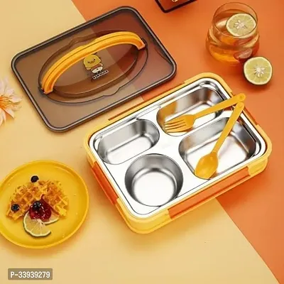 TRIBBO  Lunch Box Thermal Stainless Steel Insulation Box Tableware Set Portable Lunch Containers for Kid Adult Student Children Keep Food Lunch Box for School Office (Ben Duck Lunch Box)-thumb3