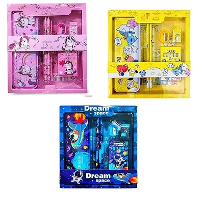 TRIBBO Perfect Unicorn Stationery kit Kids/Return Gifts/kanya Poojan/Crayon Colors/2Pencil/Sharpner/Scale  Birthday Gift for Kids Boy Girl/ Gifts/Return Gifts 1pc