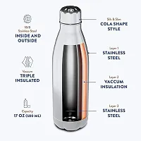 Stainless Steel Double Walled Vacuum Flask/Water Bottle, 1000 ml-thumb3