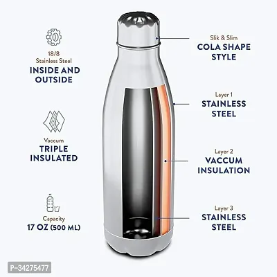 Stainless Steel Double Walled Vacuum Flask/Water Bottle, 1000 ml-thumb4