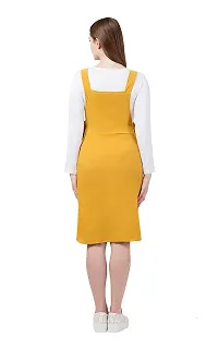 retrobella Cotton Lycra Dungaree Skirt with Top for Women-thumb1