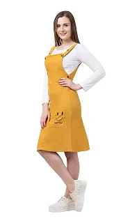 retrobella Cotton Lycra Dungaree Skirt with Top for Women-thumb2